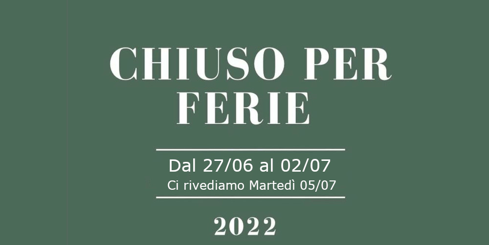 Il negozio chiude per ferie